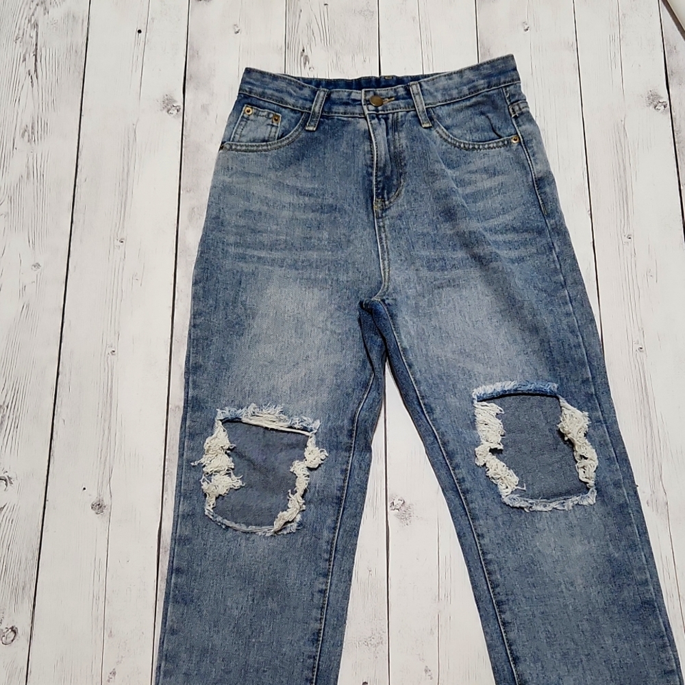 Distressed Womens Jeans size Medium